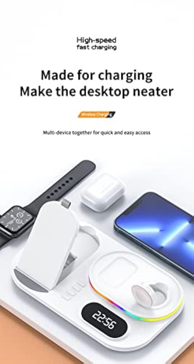 Wireless Charge Fast Charging Dock Station 30W | white Wireless Charge Fast Charging Dock Station 30W | white